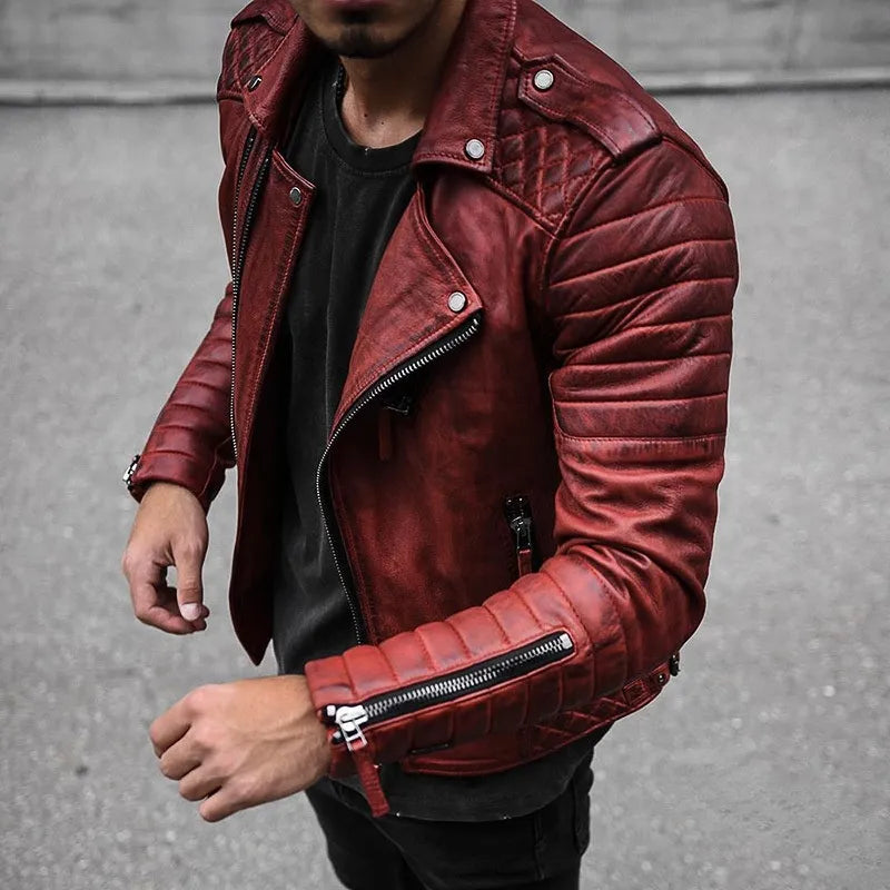 Hochwertige Herren-Lederjacke für Männer