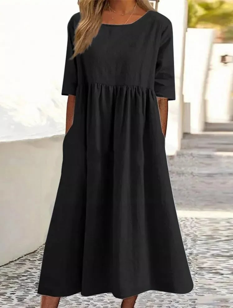 Ivanna™ – Damen Kleid Aus Leichter Baumwolle Für Sommerliche Eleganz-6