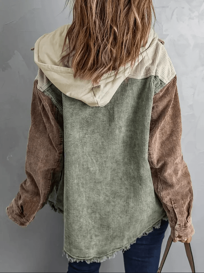 Elarova |  Jacke mit Kapuze und Knopfleiste für Damen