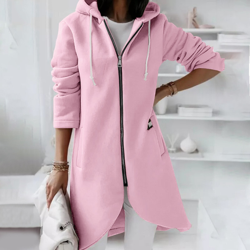 Elarova |  Jacke mit Reißverschluss und Kapuze für Damen