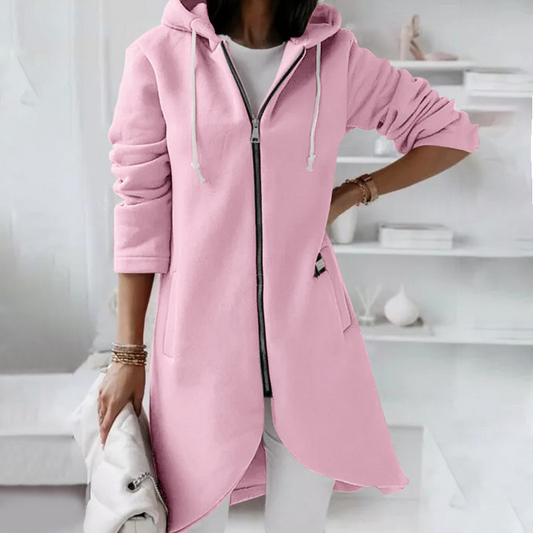 Elarova |  Jacke mit Reißverschluss und Kapuze für Damen
