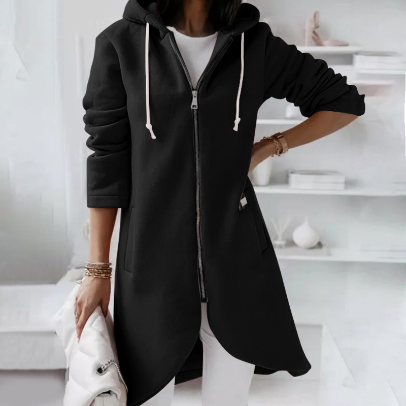 Elarova |  Jacke mit Reißverschluss und Kapuze für Damen