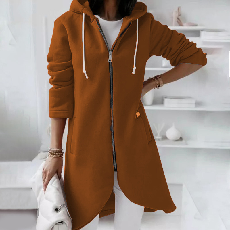 Elarova |  Jacke mit Reißverschluss und Kapuze für Damen