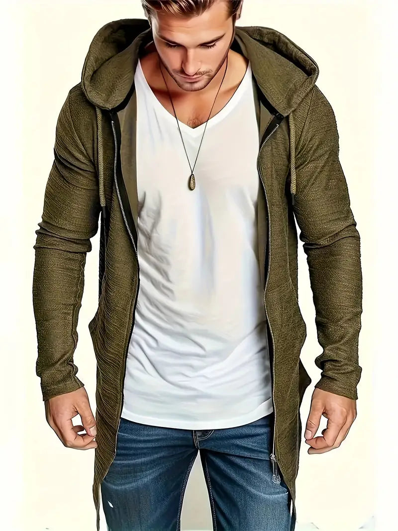 Elarova | Jacke mit Reißverschluss und Kordel für Herren
