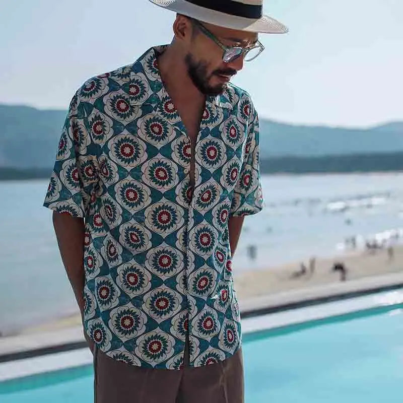 Jansen: Edles Herrenhemd im Vintage-Sommerstil