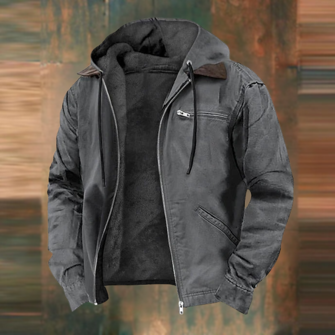 Elarova |  Kapuzenjacke mit mehreren Taschen für Herren