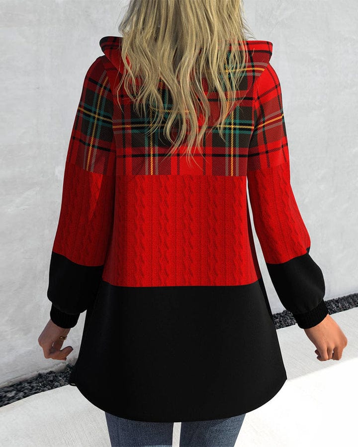 Elarova |  Karierte Jacke für Damen