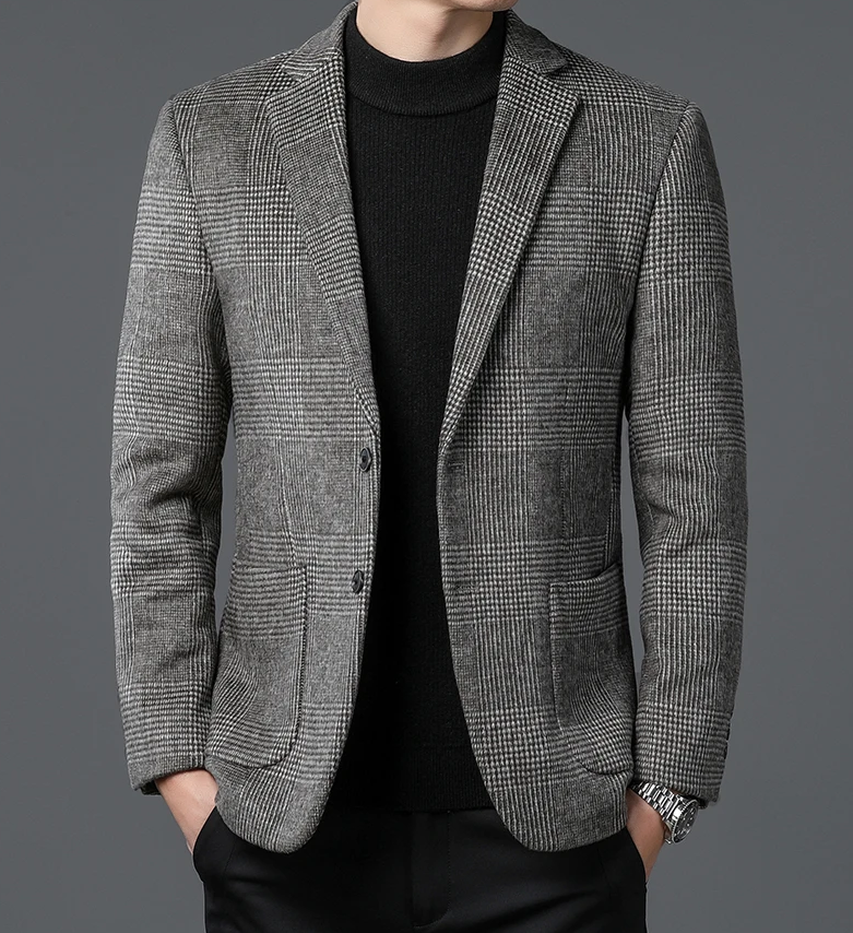 Elarova | Karierten Blazer für Herren