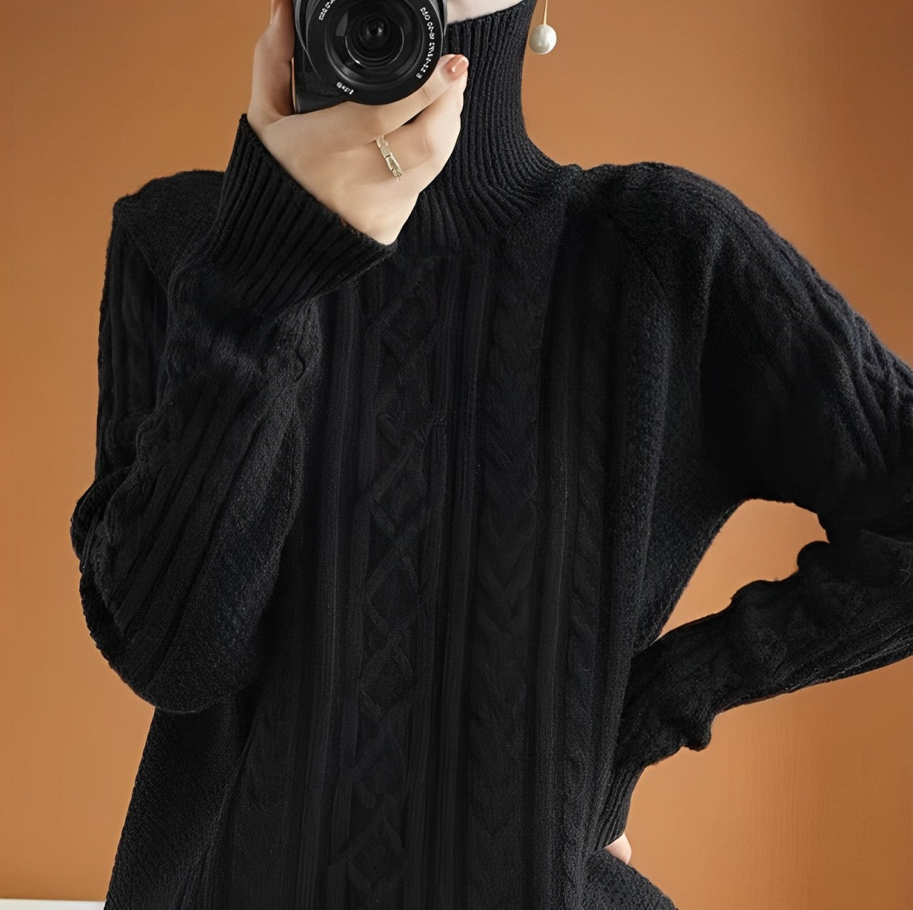 Keighley Kaschmirpullover mit Rollkragen