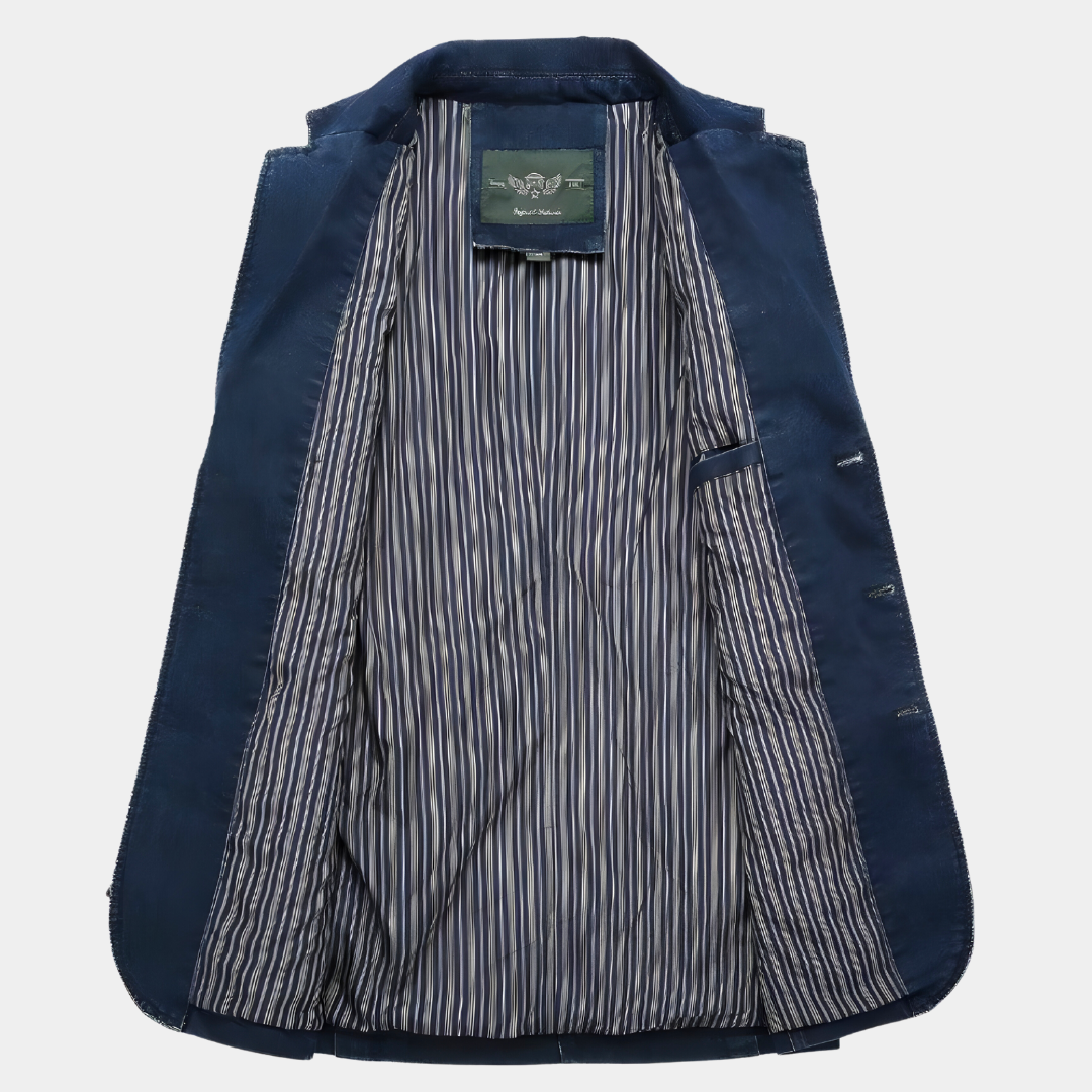 Elarova |  Klassischer Blazer mit Revers für Herren
