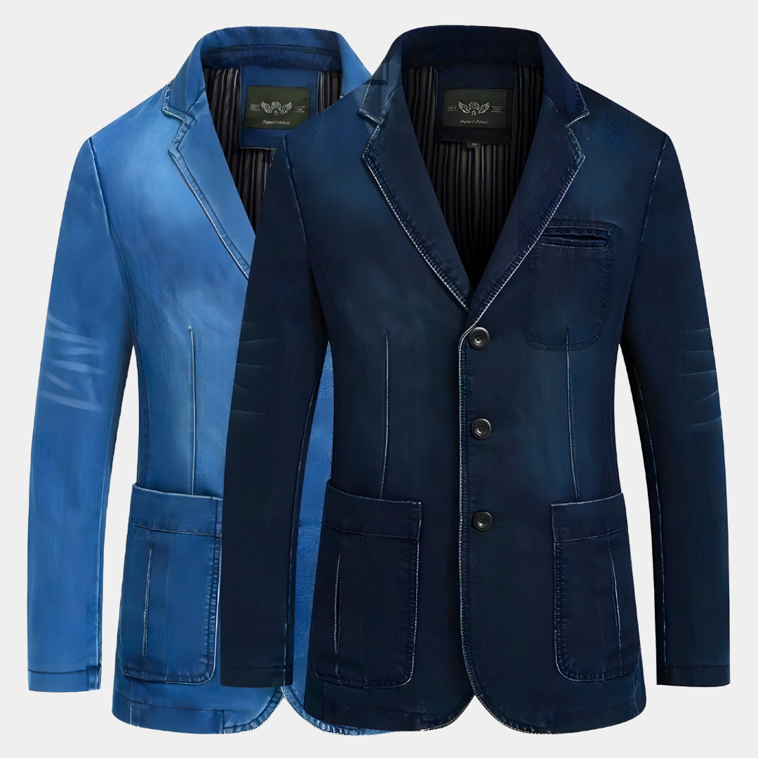 Elarova |  Klassischer Blazer mit Revers für Herren