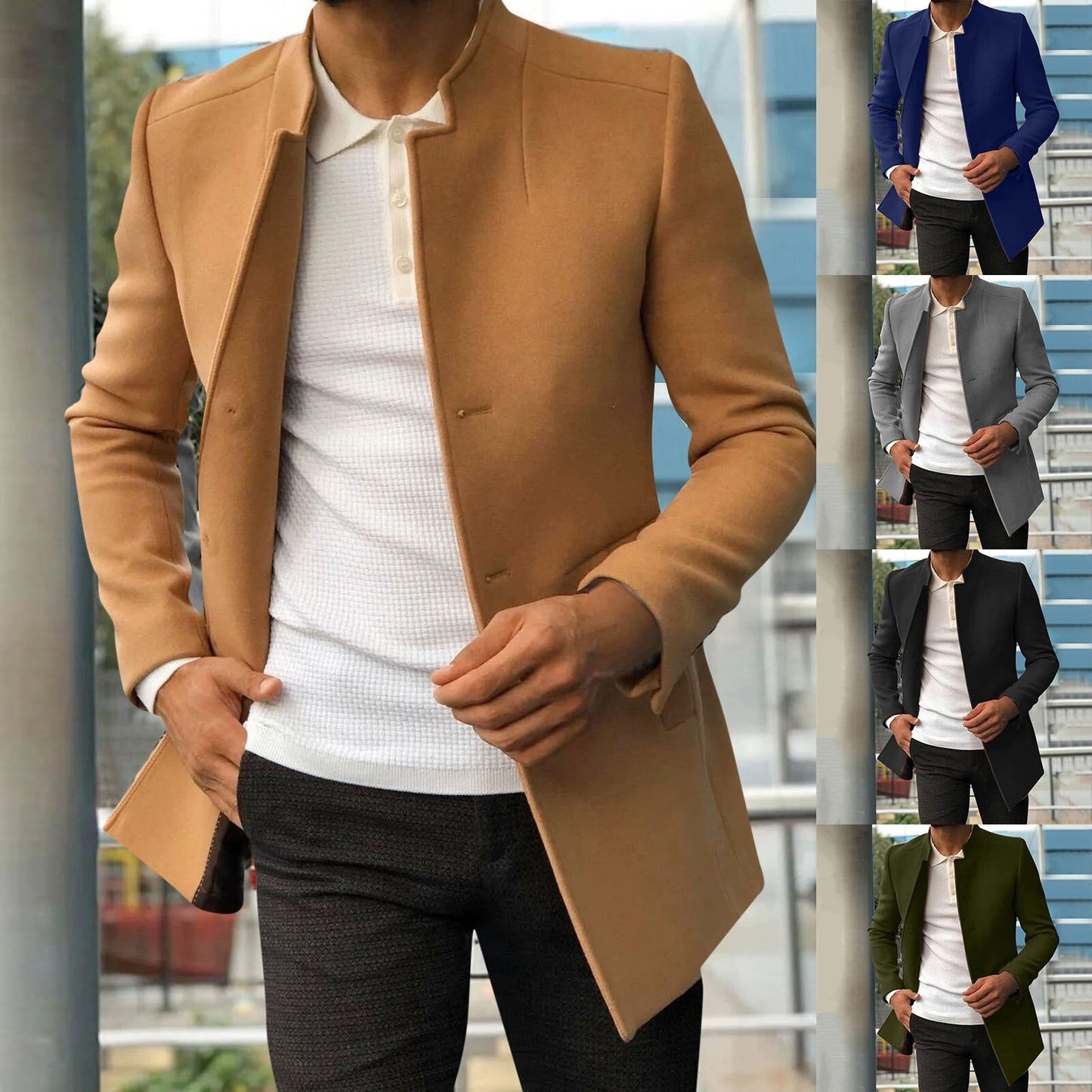 Elarova | Klassischer Trenchcoat für Herren