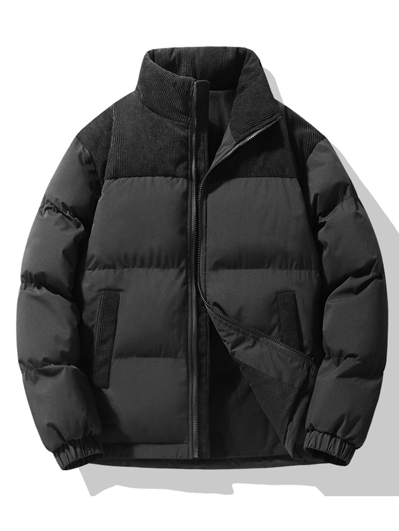 Elarova | Kordkragen-Pufferjacke für Herren