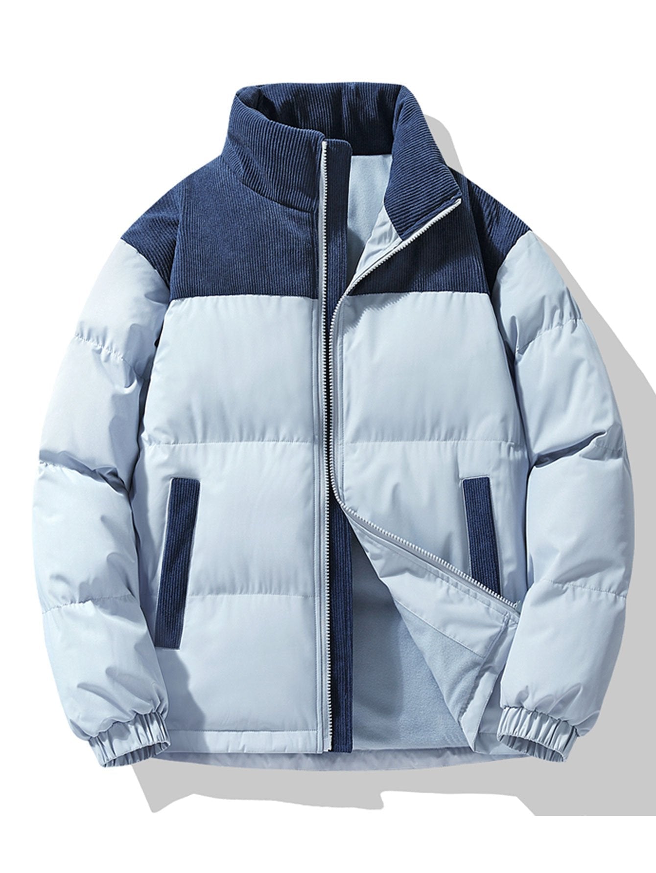 Elarova | Kordkragen-Pufferjacke für Herren
