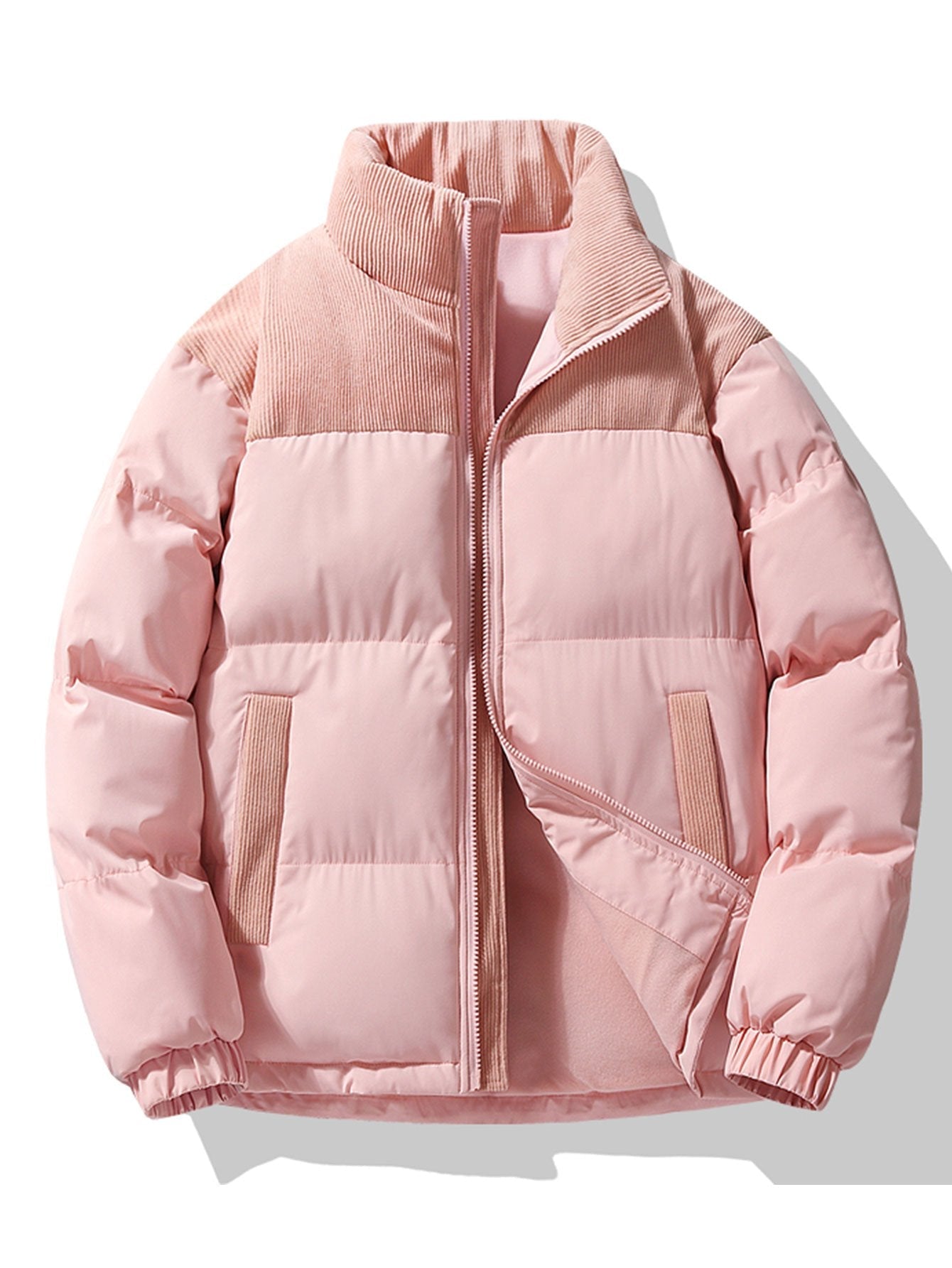 Elarova | Kordkragen-Pufferjacke für Herren