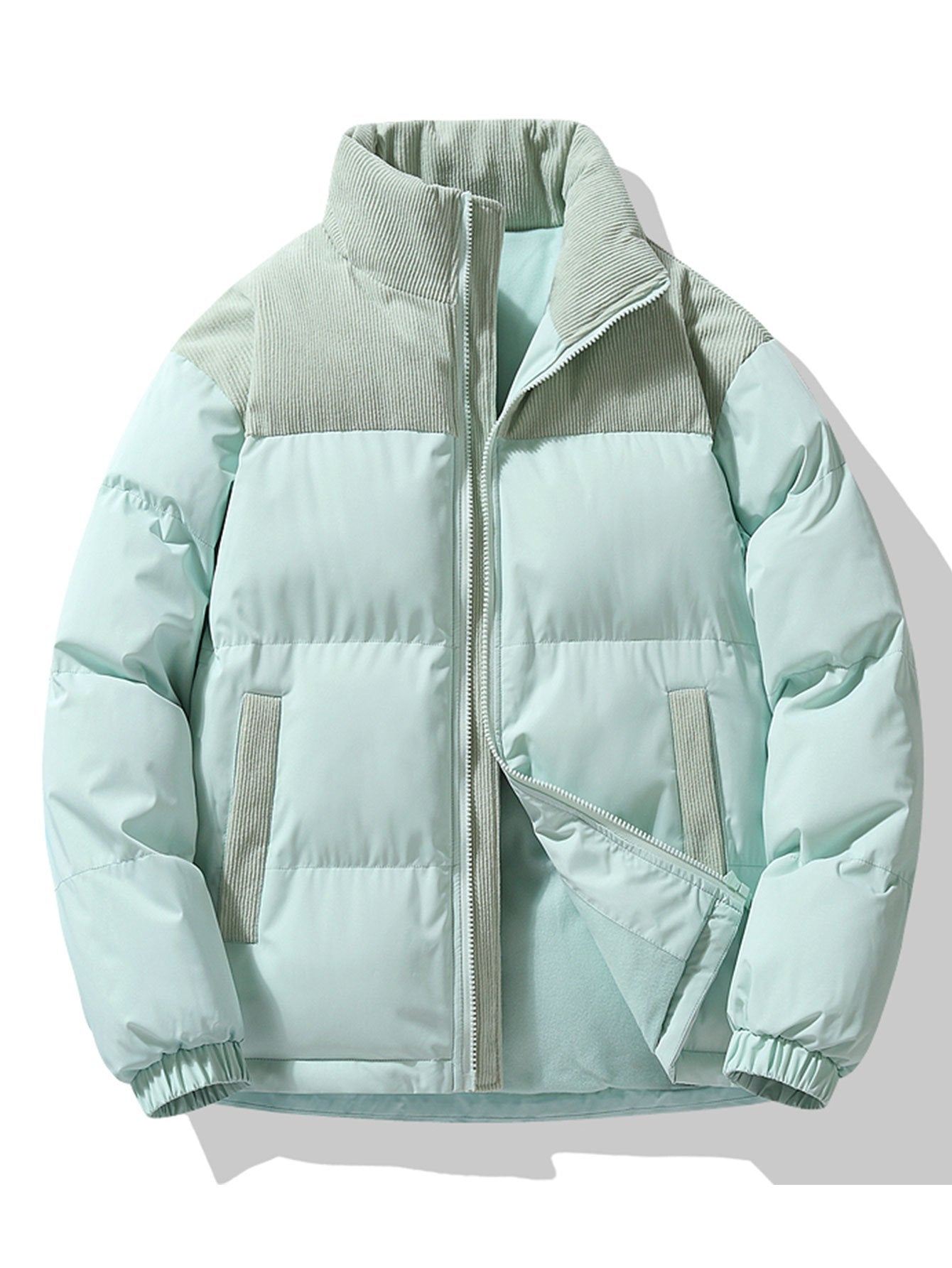 Elarova | Kordkragen-Pufferjacke für Herren
