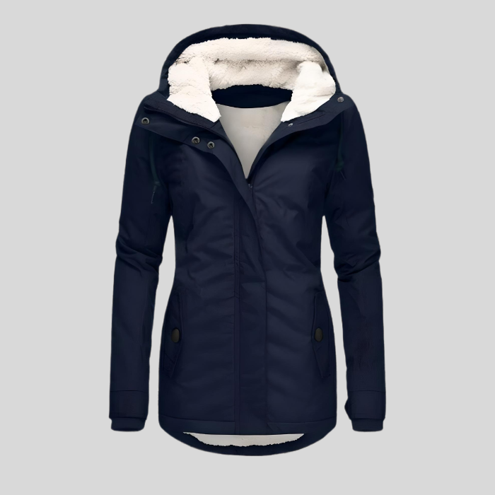 Elarova | Lange Wasserdichte Winterjacke Mit Kapuze & Futter
