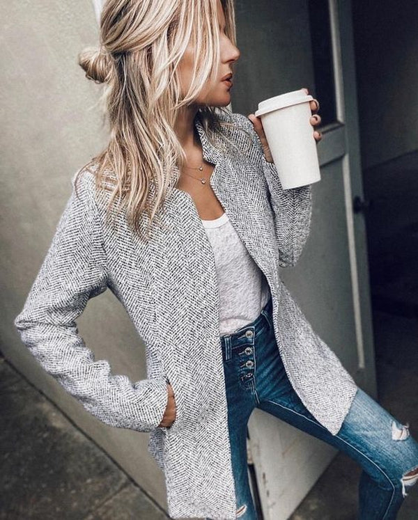 Elarova |  Langer Blazer für Damen
