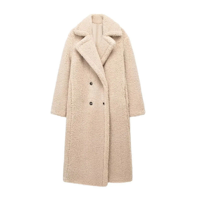 Elarova |  Langer Teddy-Mantel für Damen