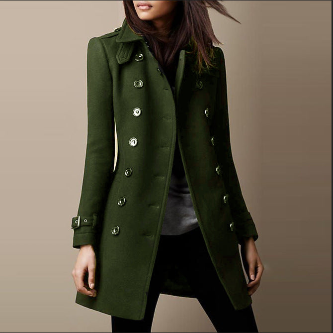Elarova |  Langer Trenchcoat für Damen