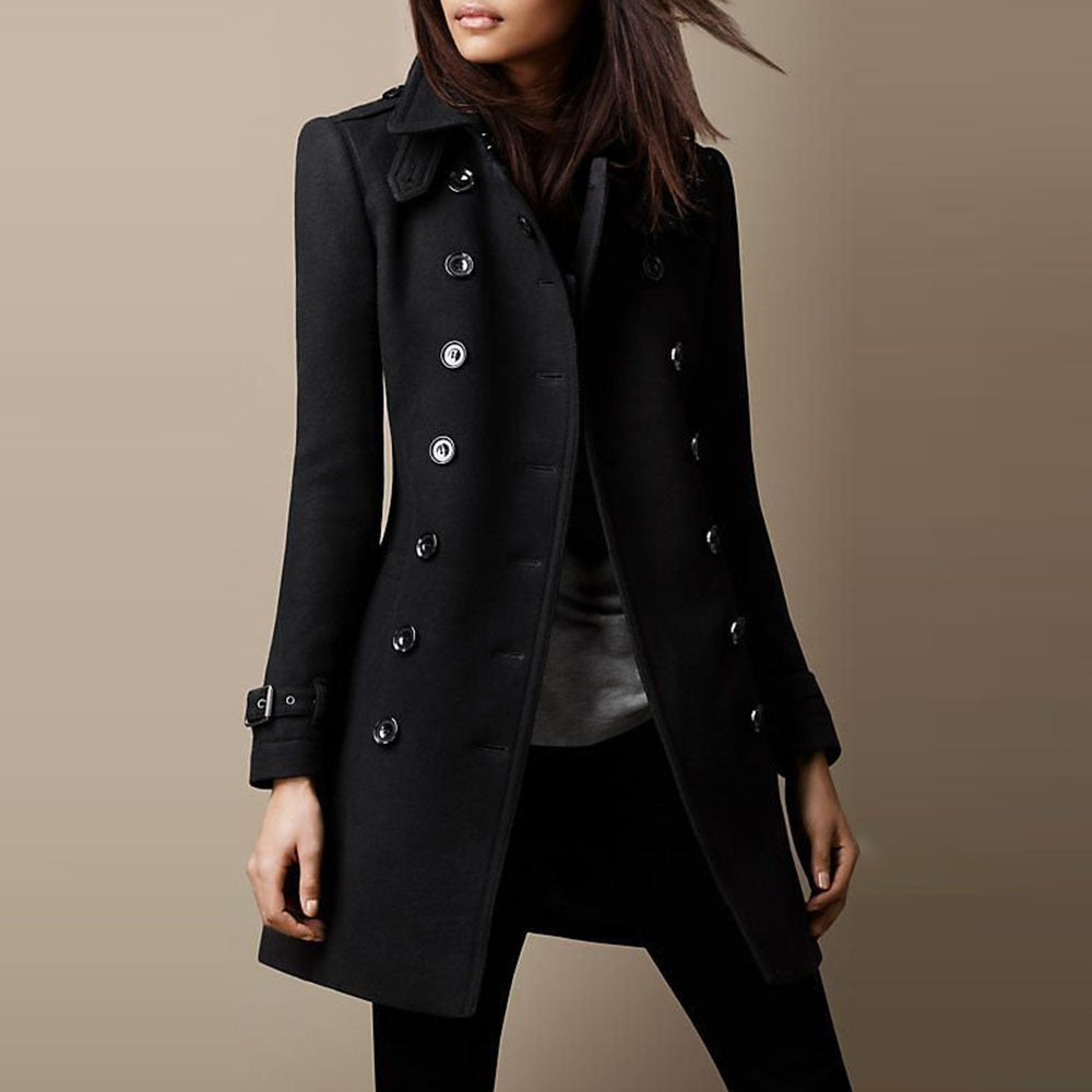 Elarova |  Langer Trenchcoat für Damen