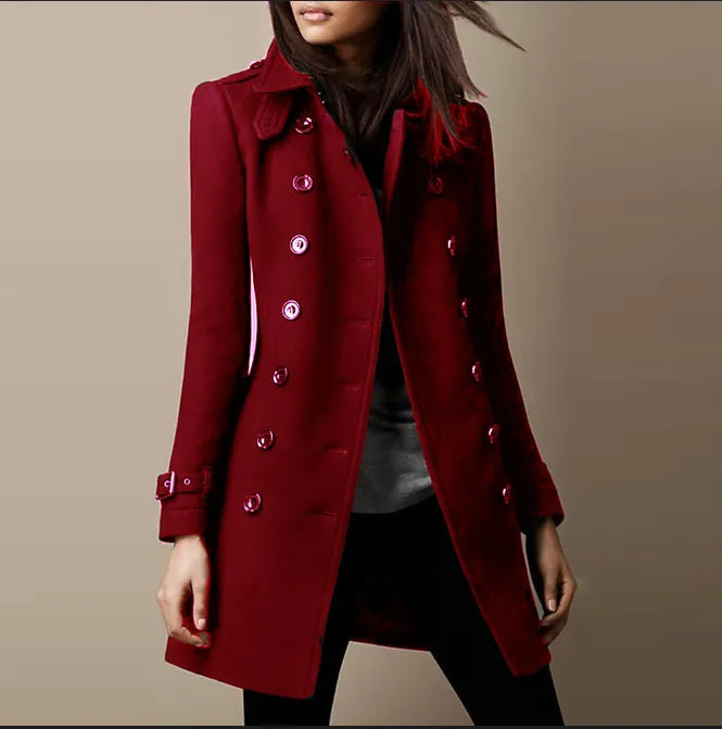 Elarova |  Langer Trenchcoat für Damen
