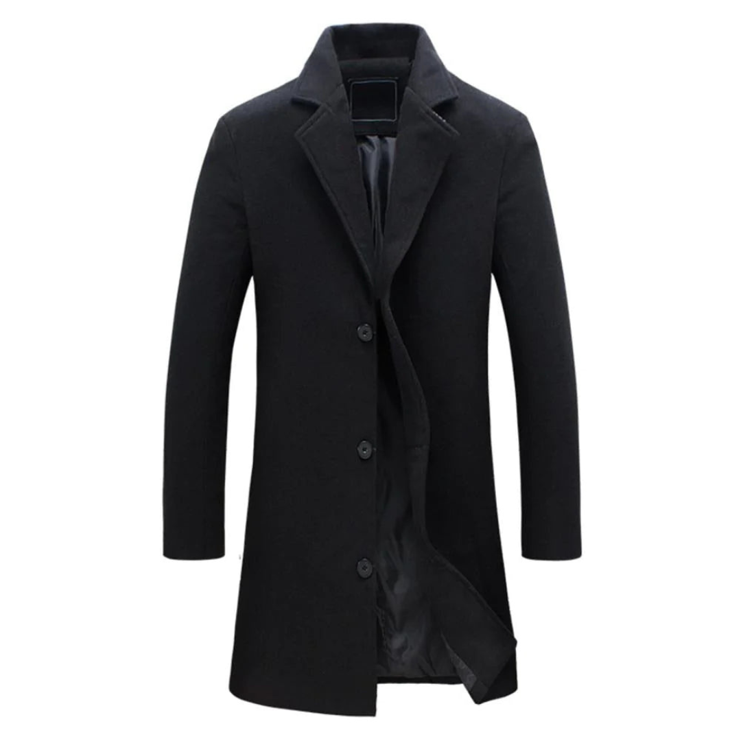 Elarova |  Langer Trenchcoat für Herren