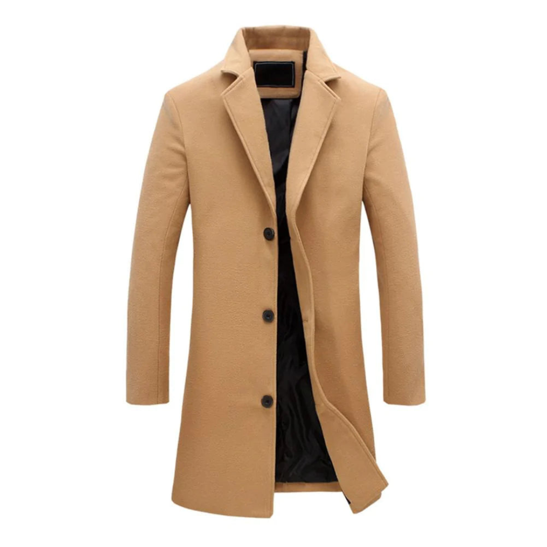 Elarova |  Langer Trenchcoat für Herren