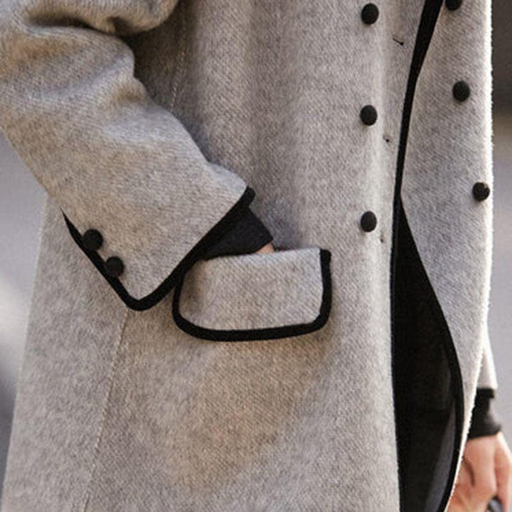 Elarova |  Langer eleganter Mantel für Damen