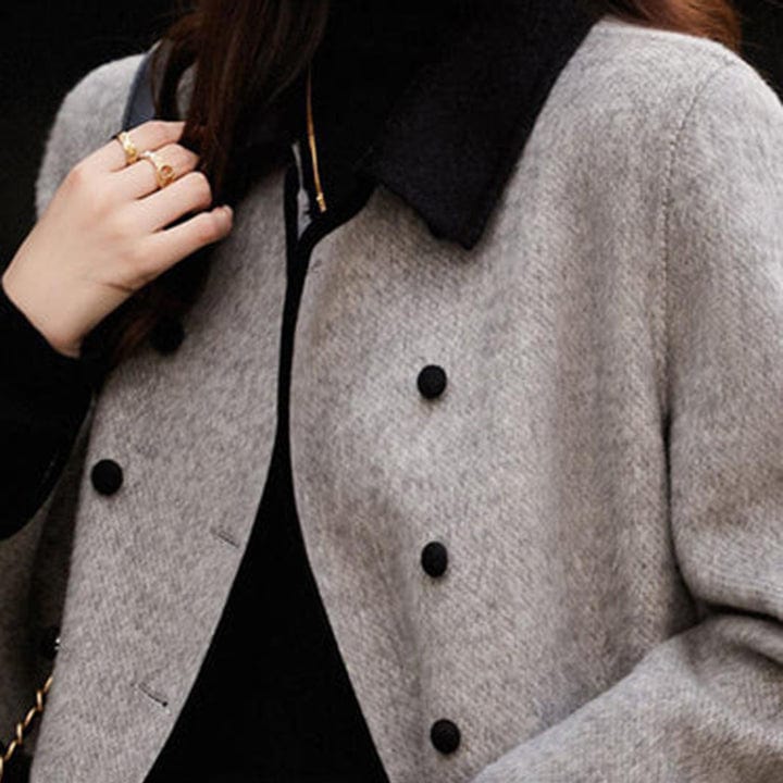 Elarova |  Langer eleganter Mantel für Damen