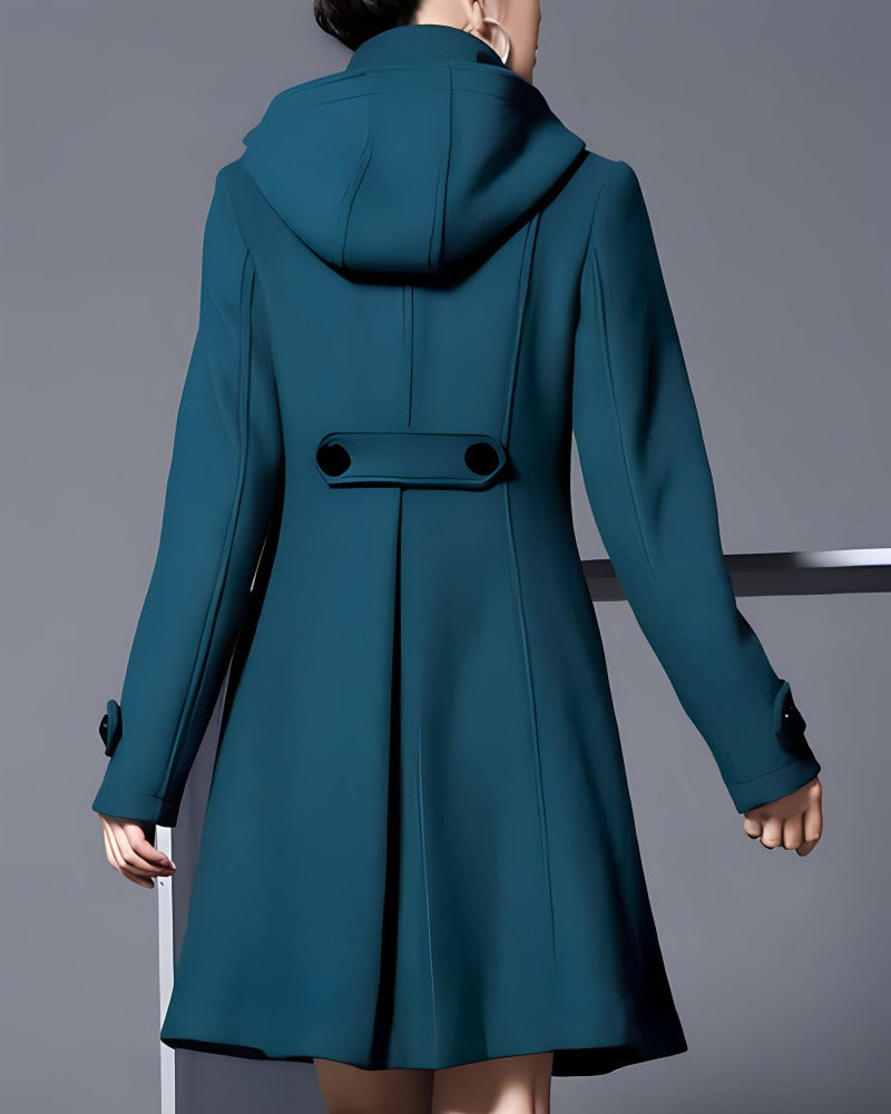 Elarova |  Langjacke mit Knöpfen vorne für Damen