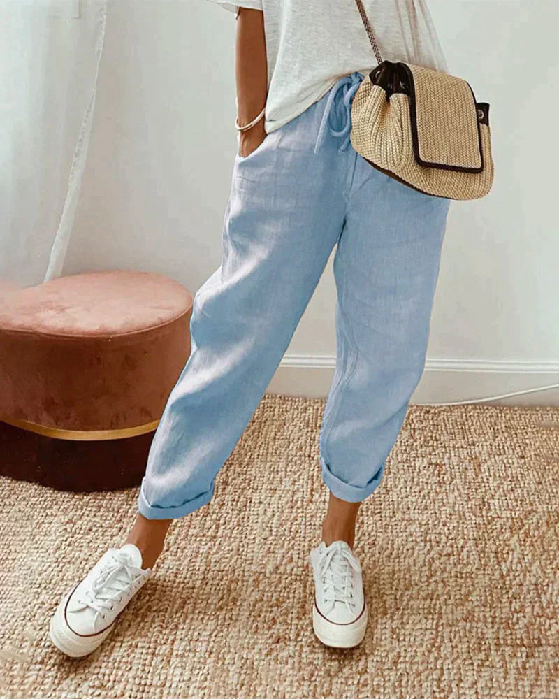 Leichte, elegante Leinenhose Gigi