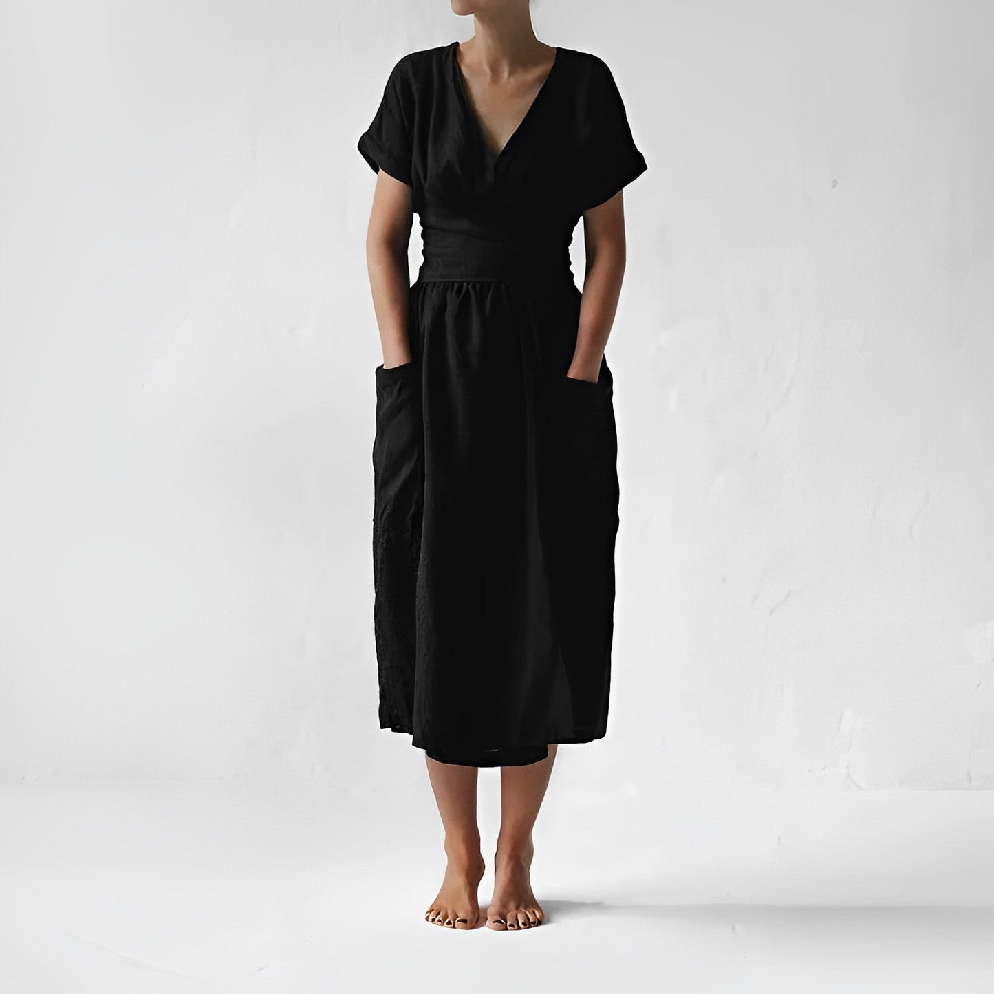 Leichtes Leinenkleid von Elarova für Damen