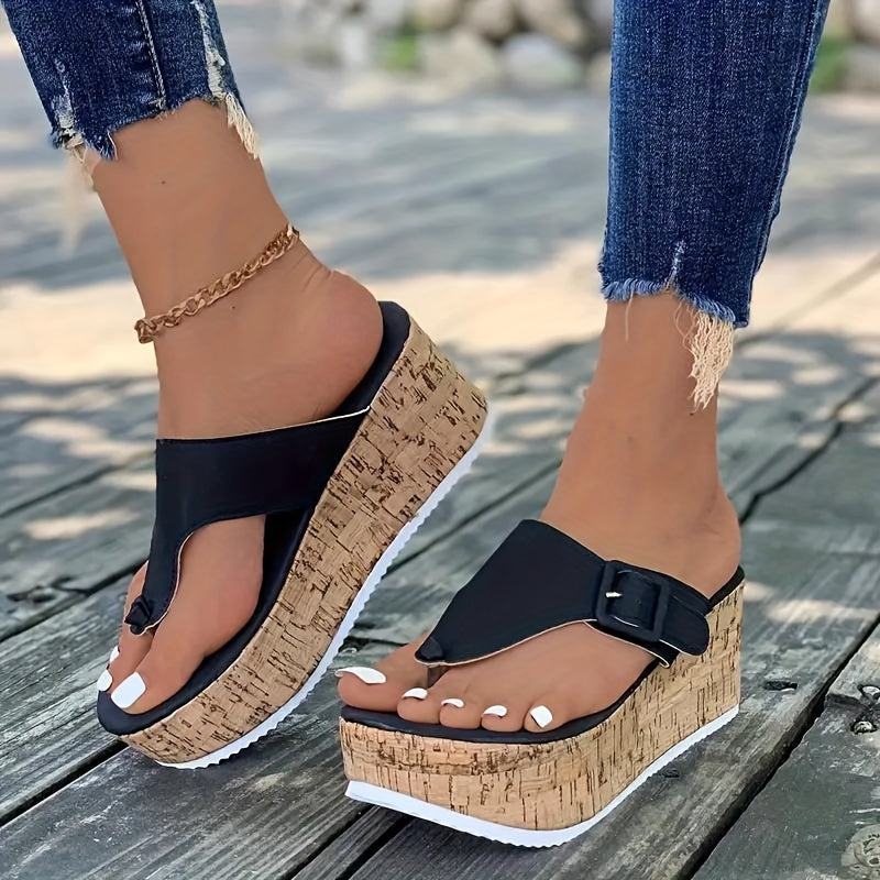 LiftEase™ – Elegante Damen Plateausandalen für maximalen Komfort