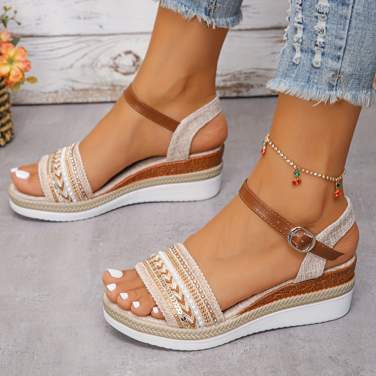 Lunaria™ – Damen Sandalen mit Strasssteinen für Elegante Sommerschuhe 5