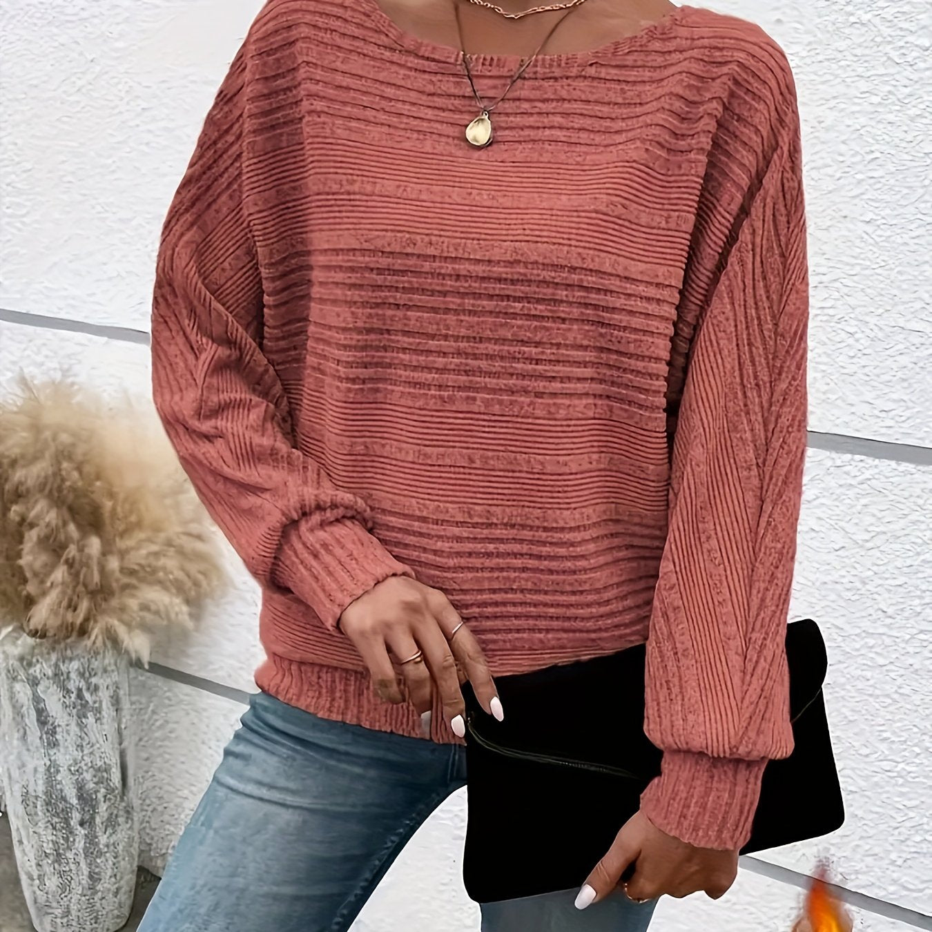 LuxeLoom™ – Exklusiver Damenpullover im Oversize-Look