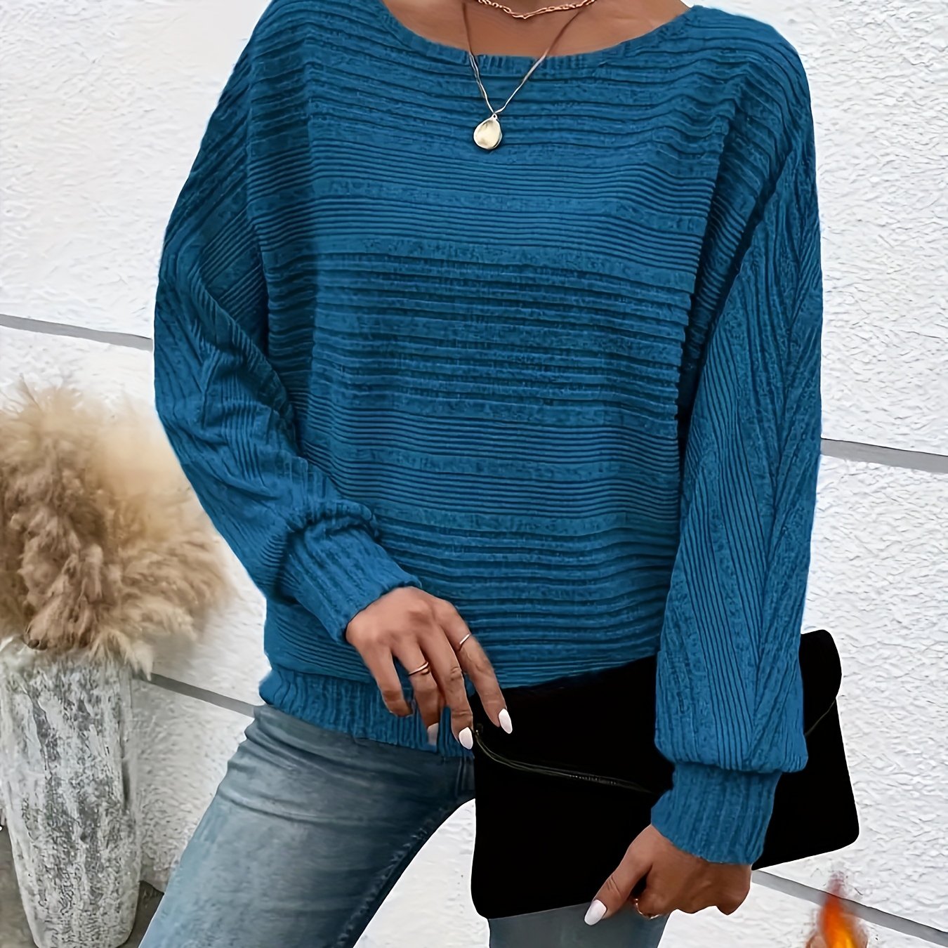 LuxeLoom™ – Exklusiver Damenpullover im Oversize-Look