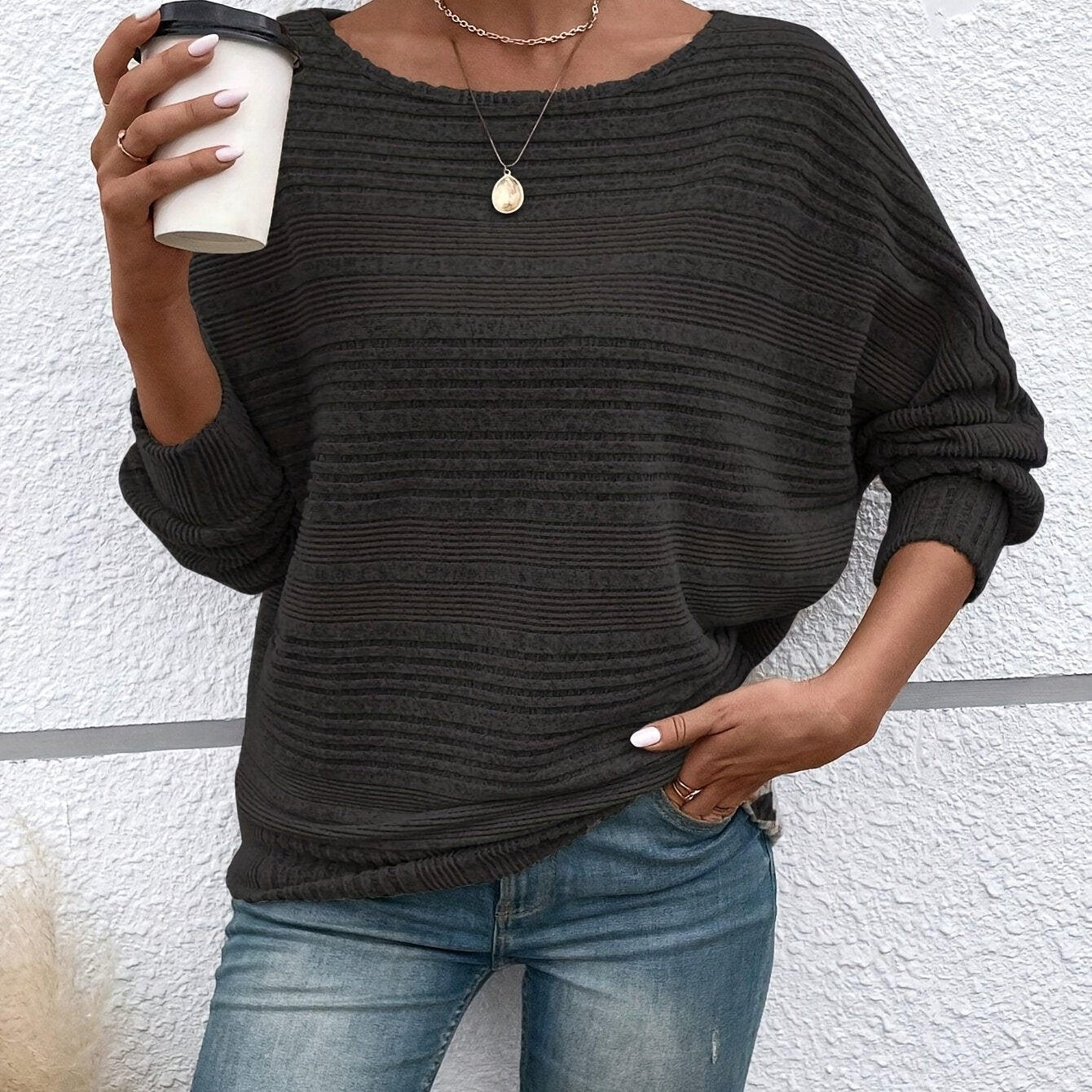 LuxeLoom™ – Exklusiver Damenpullover im Oversize-Look