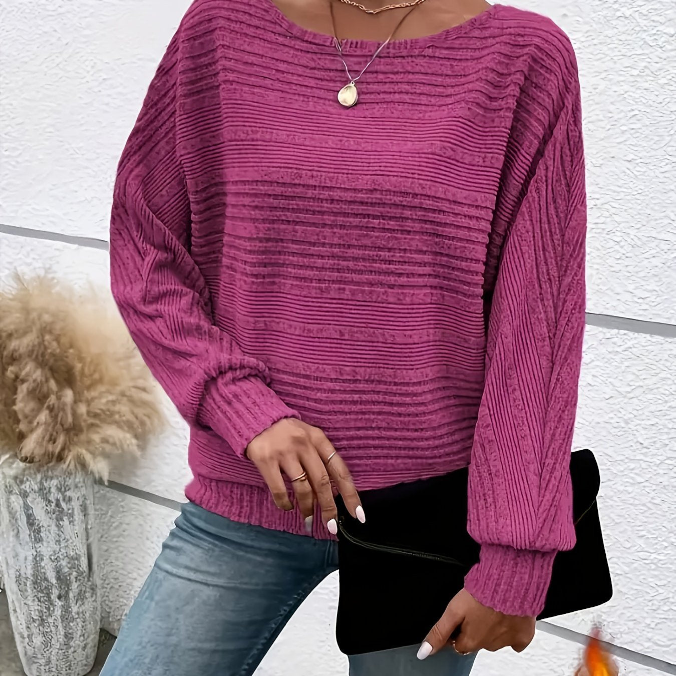 LuxeLoom™ – Exklusiver Damenpullover im Oversize-Look