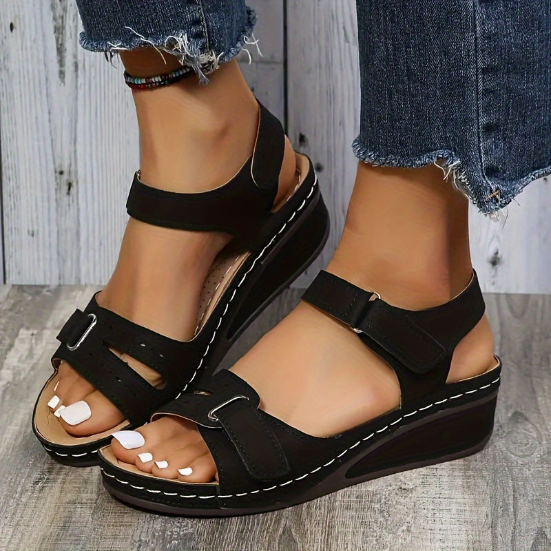 LuxiSole™ – Stilvolle Damen Sandalen mit Plateau & weichem Fußbett