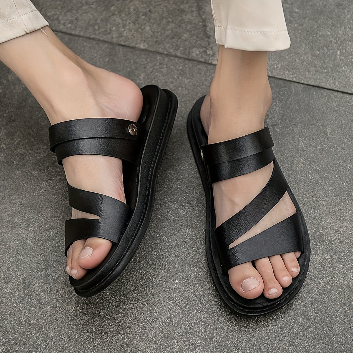 LuxiStep™ – Komfortable Herren Sandalen aus Premium Mikrofaser