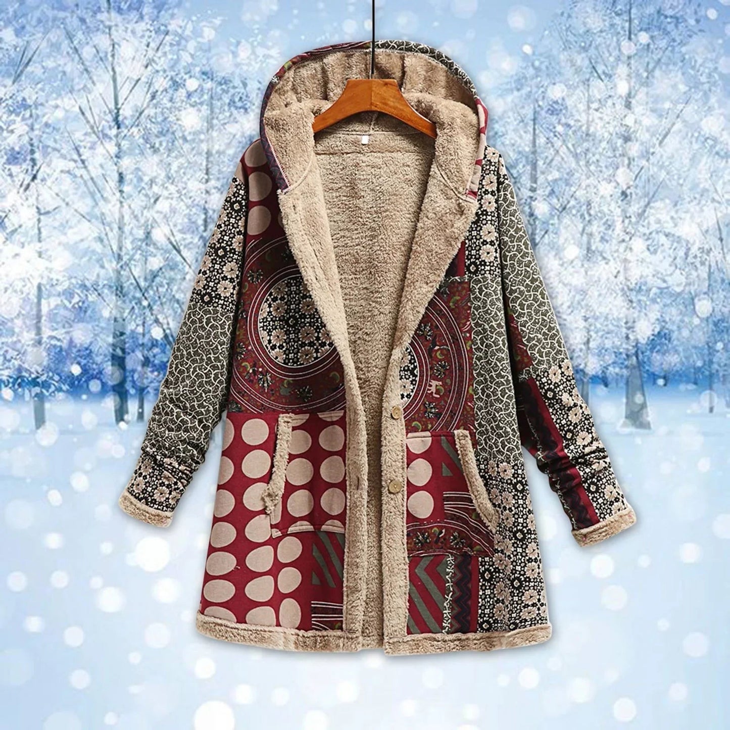 Elarova |  Luxuriöse Fleece-Jacke