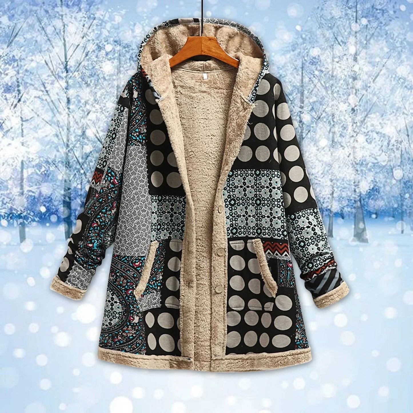 Elarova |  Luxuriöse Fleece-Jacke
