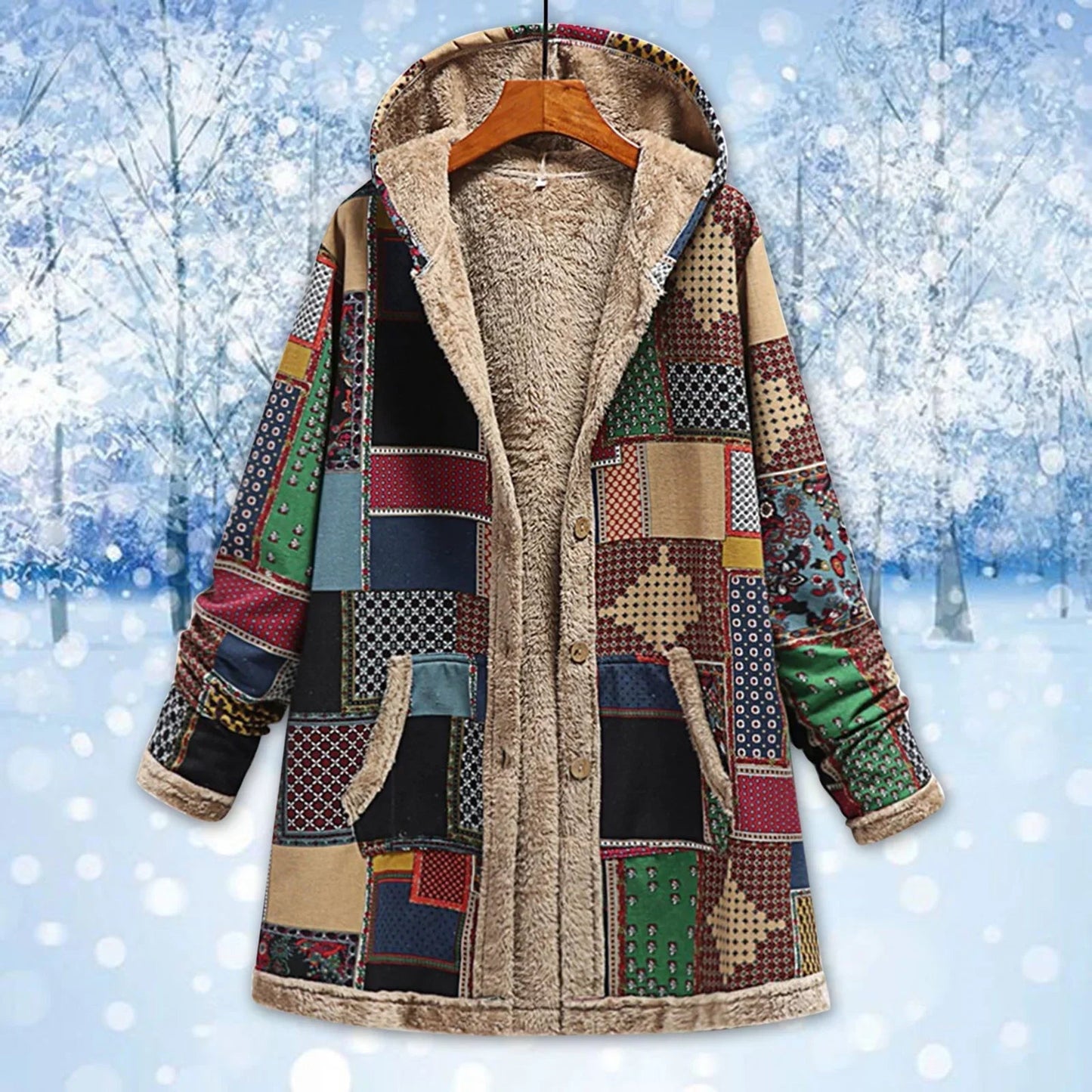 Elarova |  Luxuriöse Fleece-Jacke