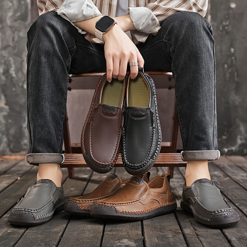 MoccaStride™ – Komfortable Herren Loafers mit Slip-On Design