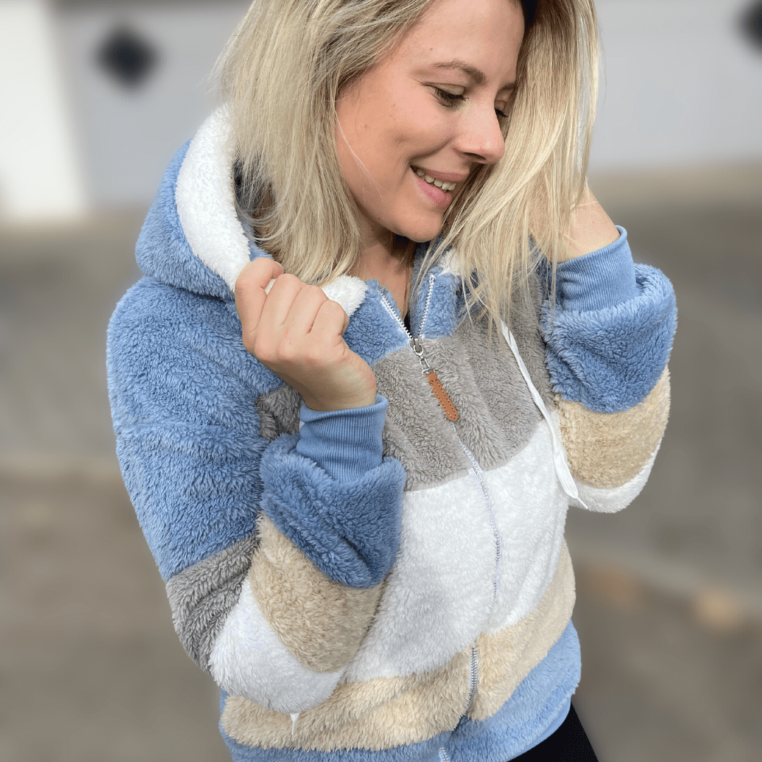 Elarova |  Multicolor Kuscheljacke für Damen