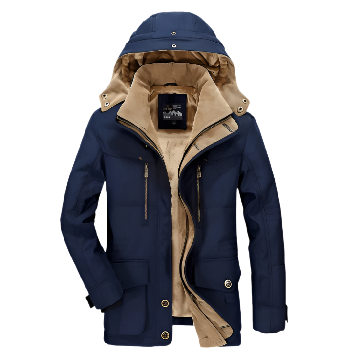 NordShield™ – Herren Winterjacke mit Kapuze & Thermo-Isolierung
