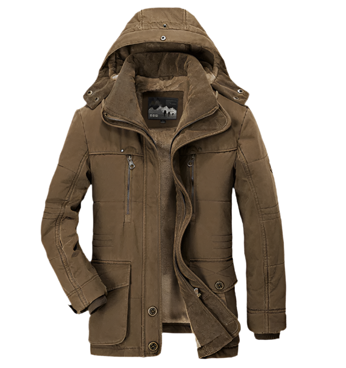 NordShield™ – Herren Winterjacke mit Kapuze & Thermo-Isolierung