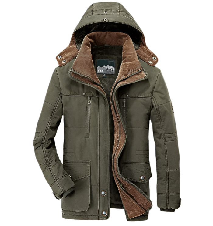 NordShield™ – Herren Winterjacke mit Kapuze & Thermo-Isolierung