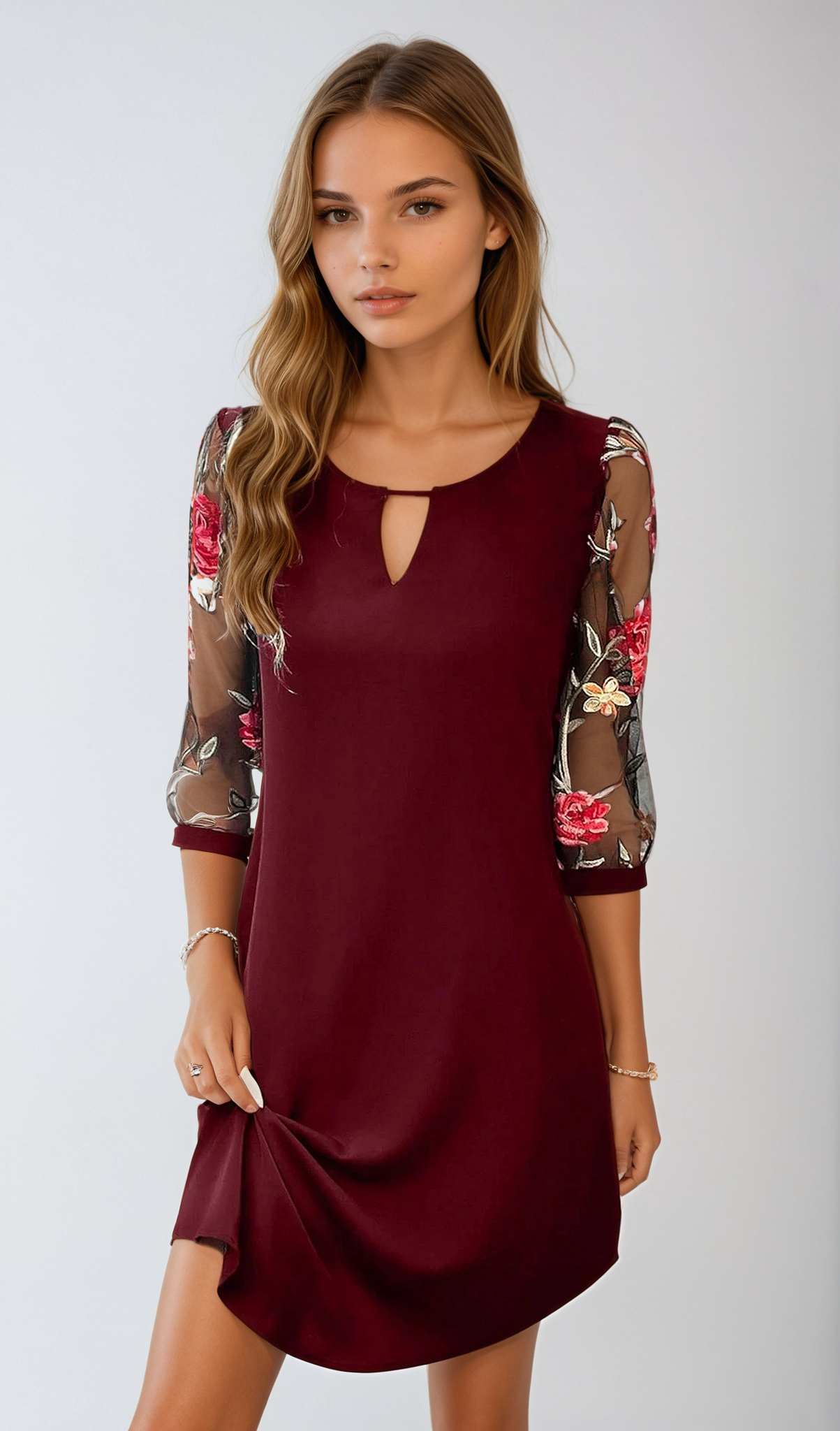 Sharina™ – Elegantes Frauenkleid für Formelle Anlässe mit Fließendem Design-1